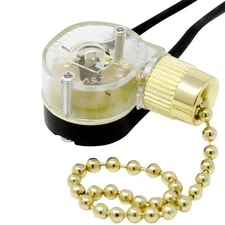 ZE-109 E89885 2 Wire Pull Light Switch Repair Kit On-Off 1 Circuit 1 Position...