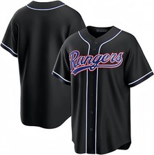 [ All Stitched ] Custom Men's Rangers Fashion Black Out 2026 Jersey