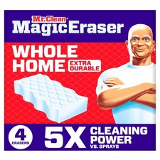 Mr. Clean Magic Eraser Sponge All Purpose Cleaning Scrubber Extra Durable 4ct