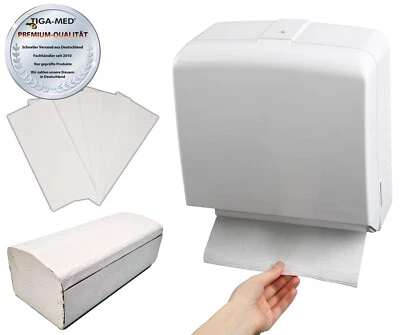 ERREBI Falthandtücher Papierhandtücher V-Falz 25x23cm Einmalhandtücher 1/10/20/40 Pack