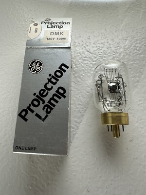 DMK projector lamp projection light bulb 120v 500w, Nos G.E. brand