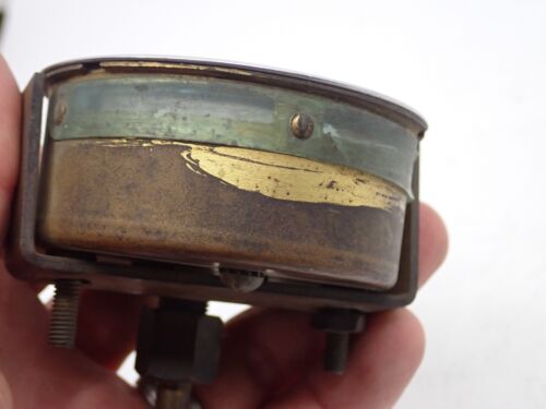 Vintage Stewart Warner Vacuum Gauge Curved Lens Color Dial Crescent Needle WORKS - Picture 16 of 24