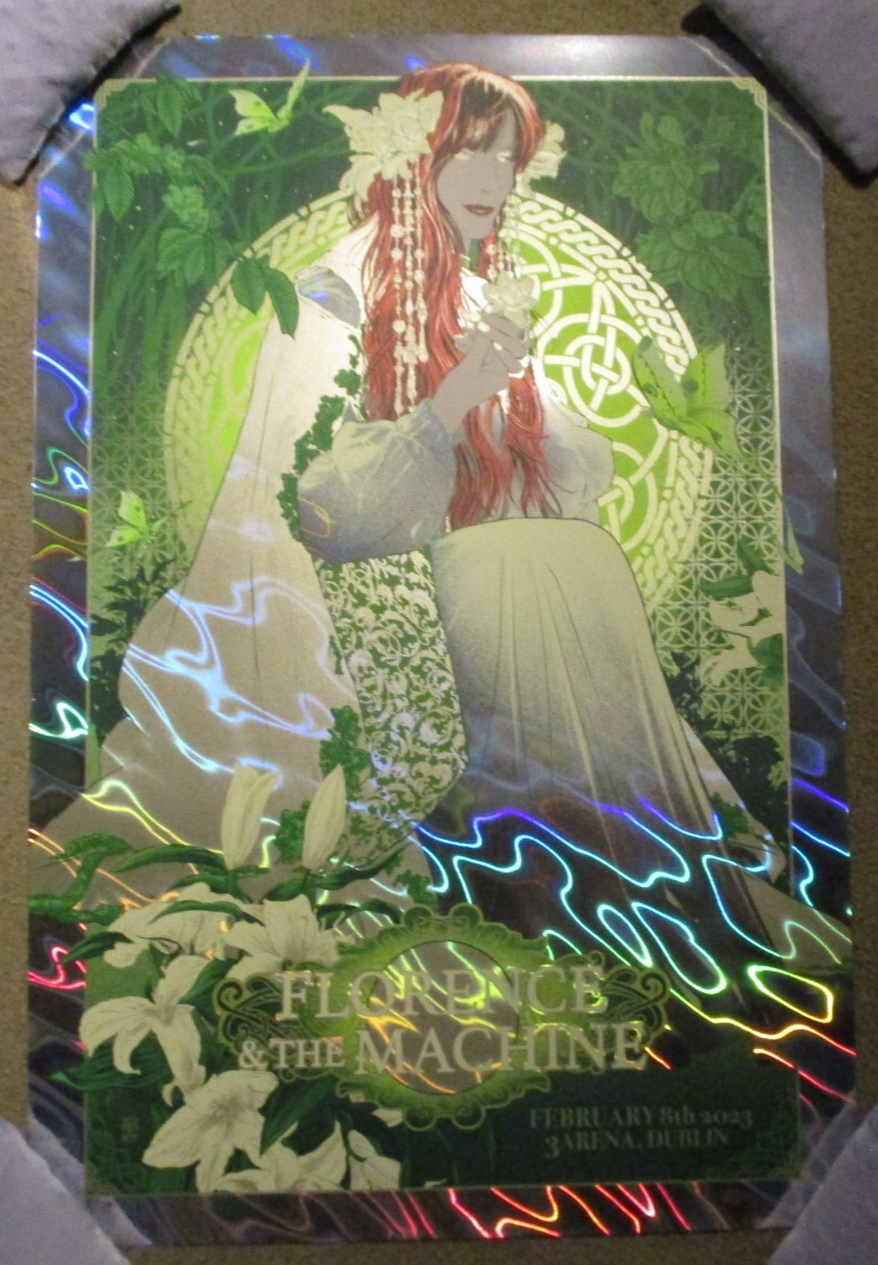 FLORENCE & THE MACHINE concert poster print DUBLIN 2-8-23 2023