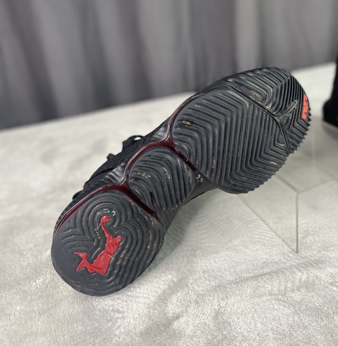 Nike LeBron 16 'Fresh Bred' 2018 Uomo Taglia 10.5 Nero/Rosso Basket A02588-002 - Foto 8 di 13