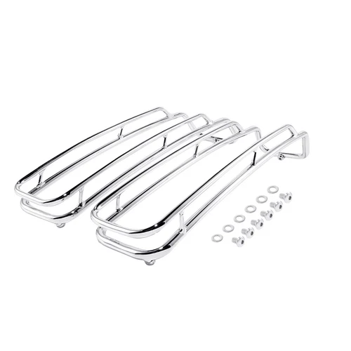 Saddlebag Lid Top Rail Guards Fit For Harley Electra Glide Road King 1994-2013
