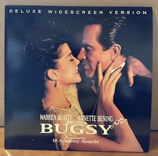 1992 BUGSY, Laser Disc, Warren Beatty, Annette Bening,Deluxe Wide Screen Version
