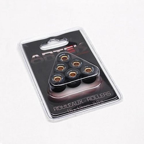 Kit 6 Galets Variateur Artek Pour Peugeot Kisbee 50 – Dimensions 16x13 Mm, 5g – Neuf