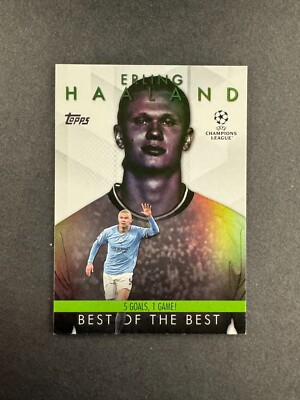 Carte Sportive Erling Haaland Topps 13/25 Avant 2024 - Excellent état, Non Gradée