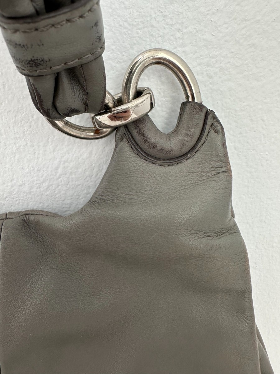 Coach Purse Gray Leather Kristin Shoulder Bag with Dust