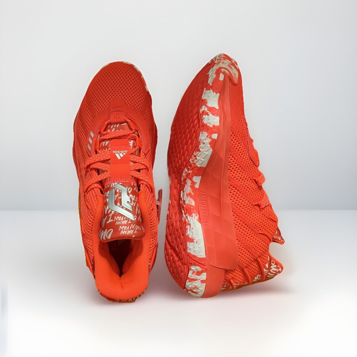 NEW Adidas Dame I AM MY OWN FAN Solar Red Neon Orange Sz: M7 US