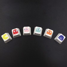 6 Pcs/set Cute Kawaii Keycap PBT material keycap for Mechanical Keyboard