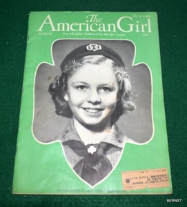 VINTAGE GIRL SCOUT - 1941 AMERICAN GIRL - MARCH