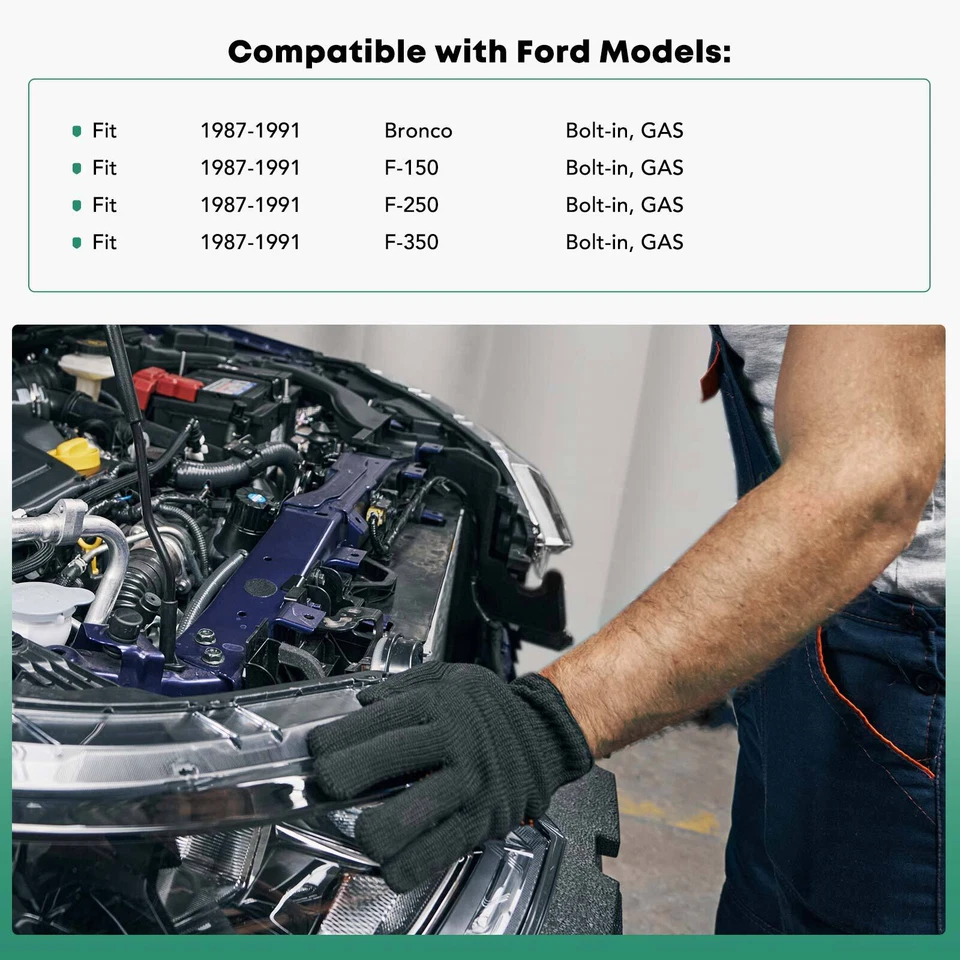 Conjunto de soporte de radiador para Ford F-150 F-250 F-350 1987 1988 1989 1990 1991 Foto 2 de 4