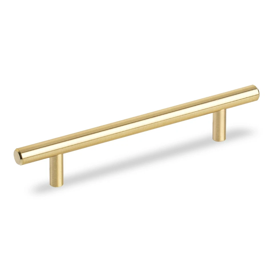 kitchen door handles Solid Metal Cabinet Knobs Drawer T Bar Black Gold Handle  - Image 4 of 4