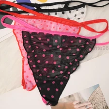 3PCS/LOT Ladies Womens Sexy Panties G string Thongs Sheer Underwear Lingeries