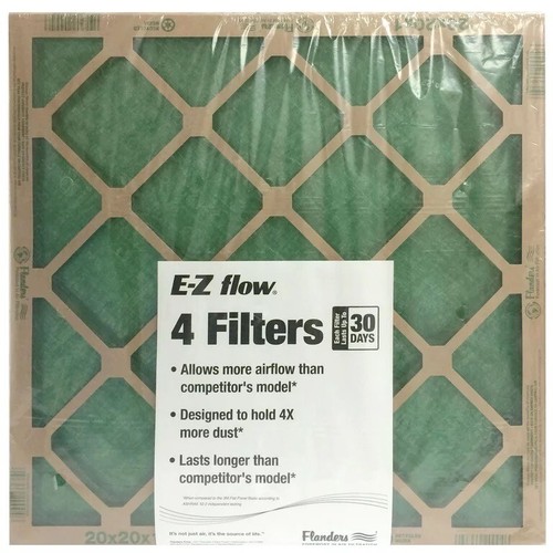 AAF Flanders (4 Filters), 14" X 24" X 1" Nested Glass MERV 1 Air Filter - Picture 2 of 7