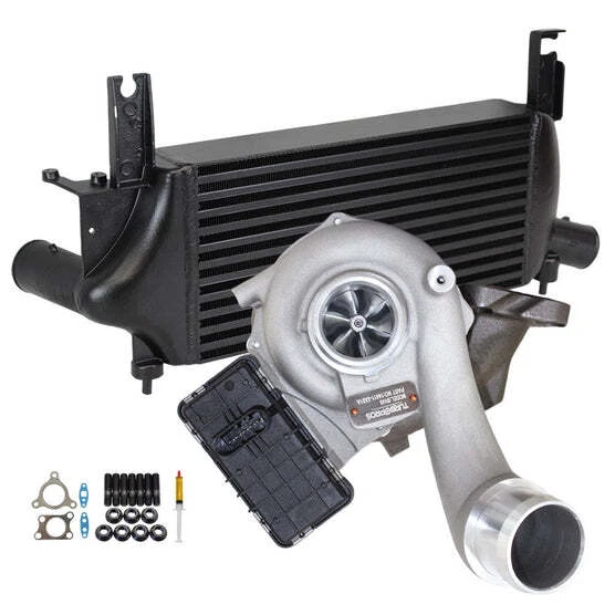 Upgrade Billet Turbo+75mm Intercooler For Nissan Pathfinder R51 YD25 2.5 2010- Foto 2 de 4