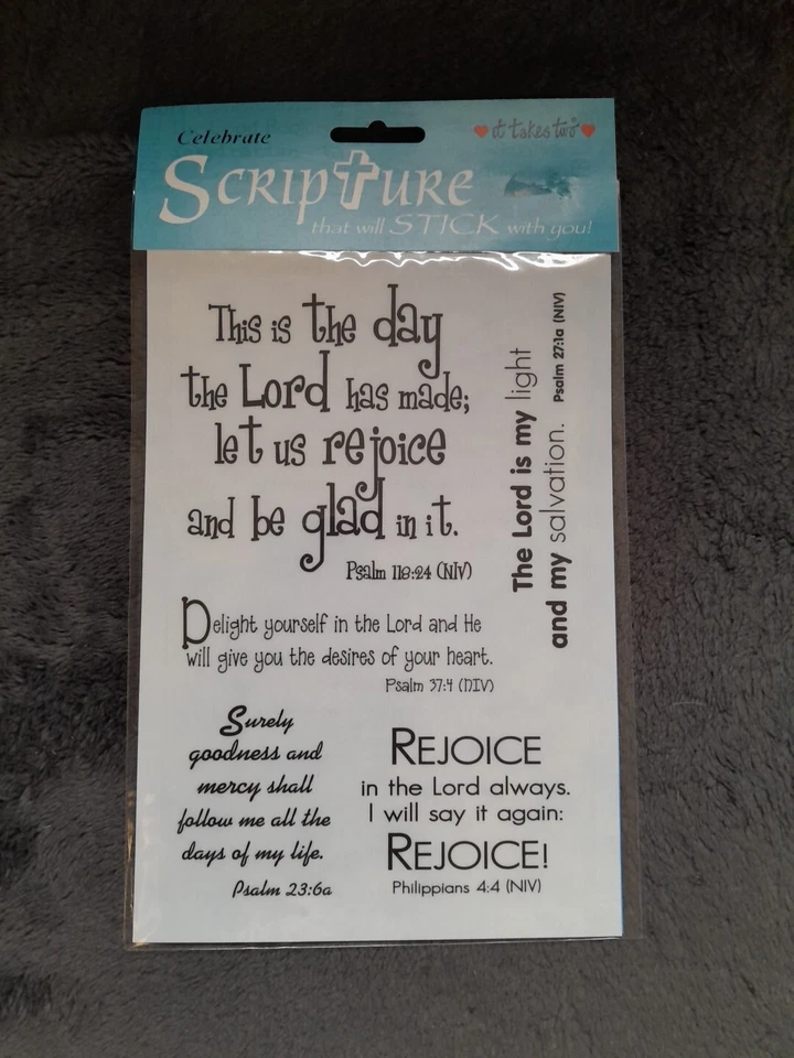 6 张,需要两张“将坚持你的经文”贴纸贴花 NOS — 第 2/4 张图片