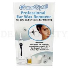 Cleanse Right Professional Electronic Ear Wax Removal Kit Safe & Effective