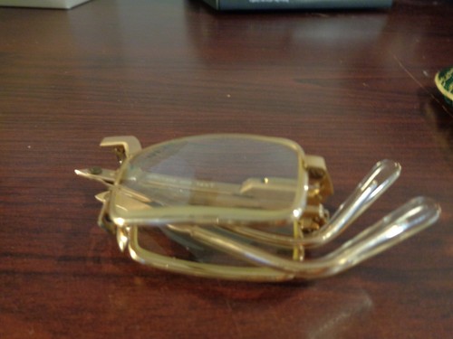Vintage 14k Klappbrille Lesebrille Specfolds mit gepolstertem Etui Italien - Bild 2 von 15
