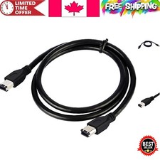 IEEE 1394 FireWire Cable 5FT with 6P Connectors for Video Editing Printing