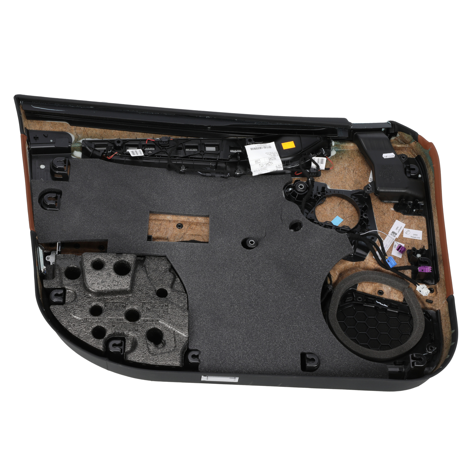GENUINE MASERATI Quattroporte 13-17+ RH Black/Tan Leather Door Panel  670060034