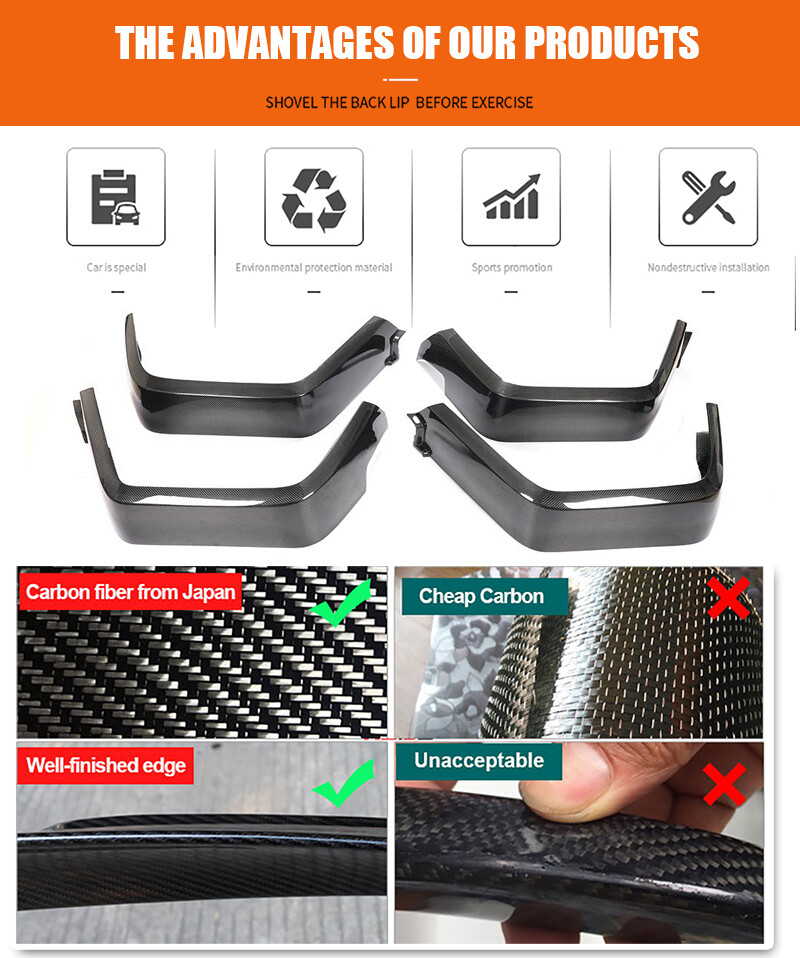 Fits Mercedes Benz W463 W464 G500 G550 REAL Carbon Fiber Wide
