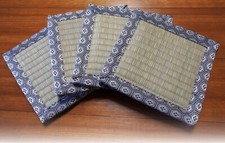 Mini tapete de exhibición de figuras de tatami 6,10 × 6,10 pulgadas conjunto de 4 patrones de caparazón de tortuga