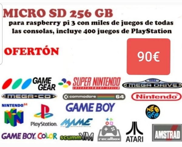 Tarjeta para raspberry pi 3 b de 128 GB