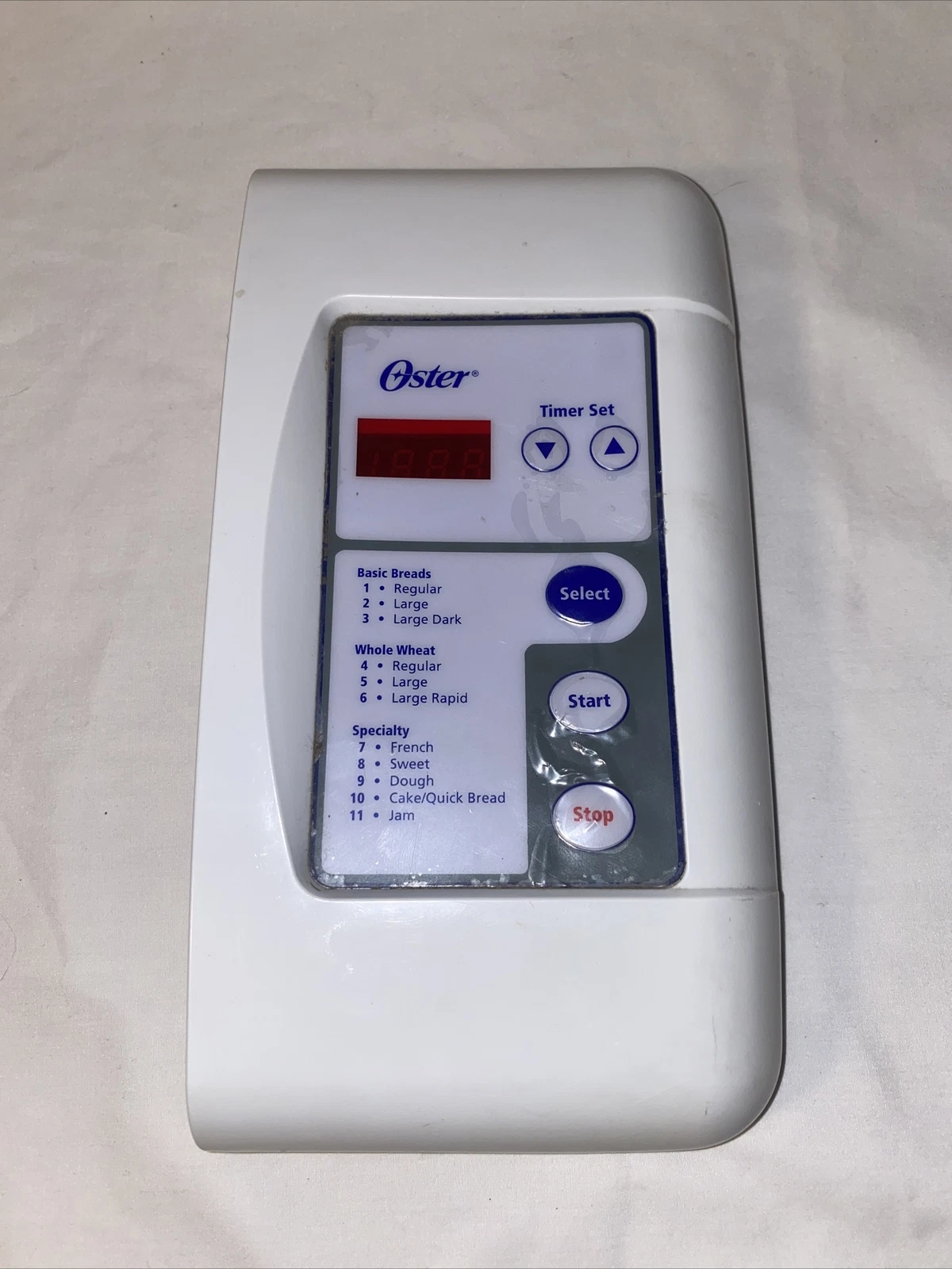 Sunbeam Oster Bread Maker Control Panel 5839/5840, 5841