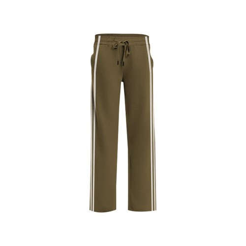 1-Piece Women's Ultra-Soft Relaxed Fit Open Bottom Cozy Striped Sweatpants - Picture 18 of 20