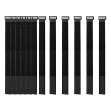 16 Pack 1x18 Inch Hook and Loop Reusable Nylon Fastening Cable Securing Straps