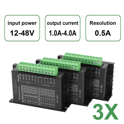 1-3x TB6600 Digital Stepper Motor Driver 2-Phase 4A for 57 86 Stepping Motor