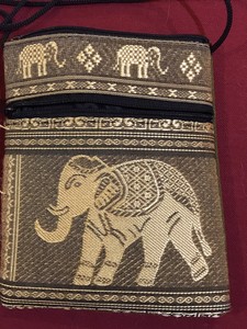 purse with elephant design