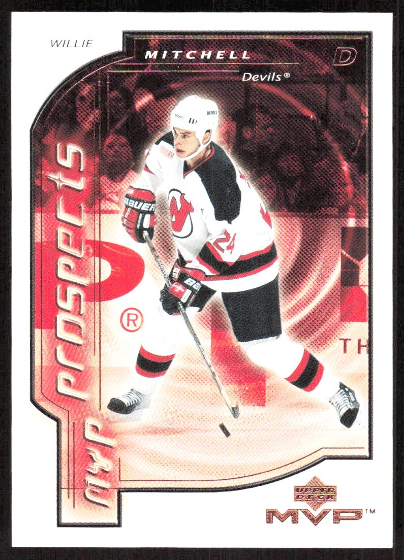 2000-01 1145C Upper Deck Deck MVP Willie Mitchell Rookie New Jersey Devils #197