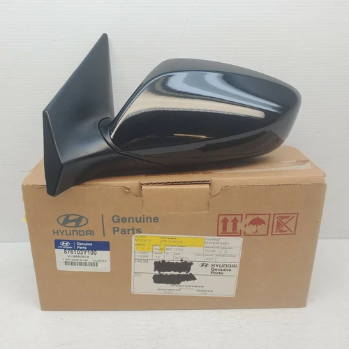 OEM 2011-2013 HYUNDAI ELANTRA LEFT MIRROR SEDAN DRIVER SIDE BLACK 87610-3Y100