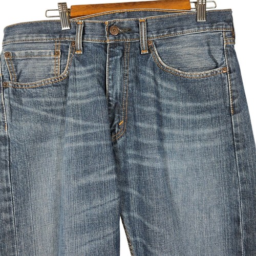 Jeans Levis 505 blu 34X32 uomo gamba dritta denim largo 2014 - Foto 3 di 8