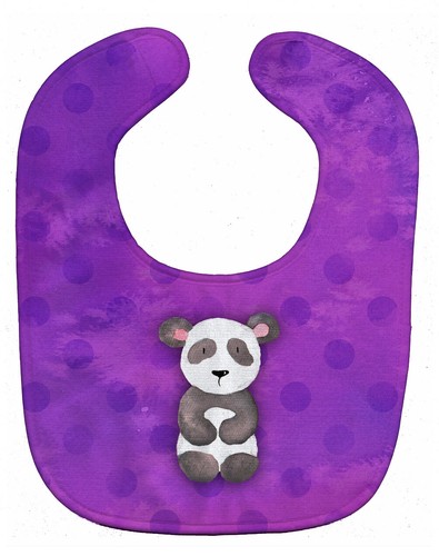 Polkadot Panda Bear Watercolor Baby Bib BB7375BIB - Bild 1 von 3