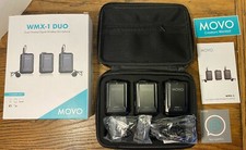 Movo WMX-1-DUO 2.4GHz Dual Wireless Lavalier Microphone System Compatible wit...