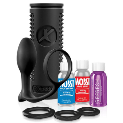 Best Male Sex Toy SET PdX Stroker With Prostate Massager With Ball Strap For Men