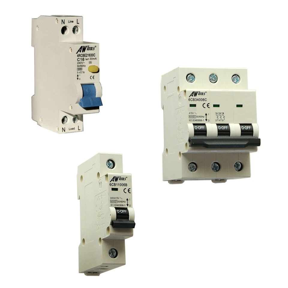 FI Leitungs Schutzschalter LS Sicherungsautomat B C 10 16 20 25 32 40 A 1 3 pol