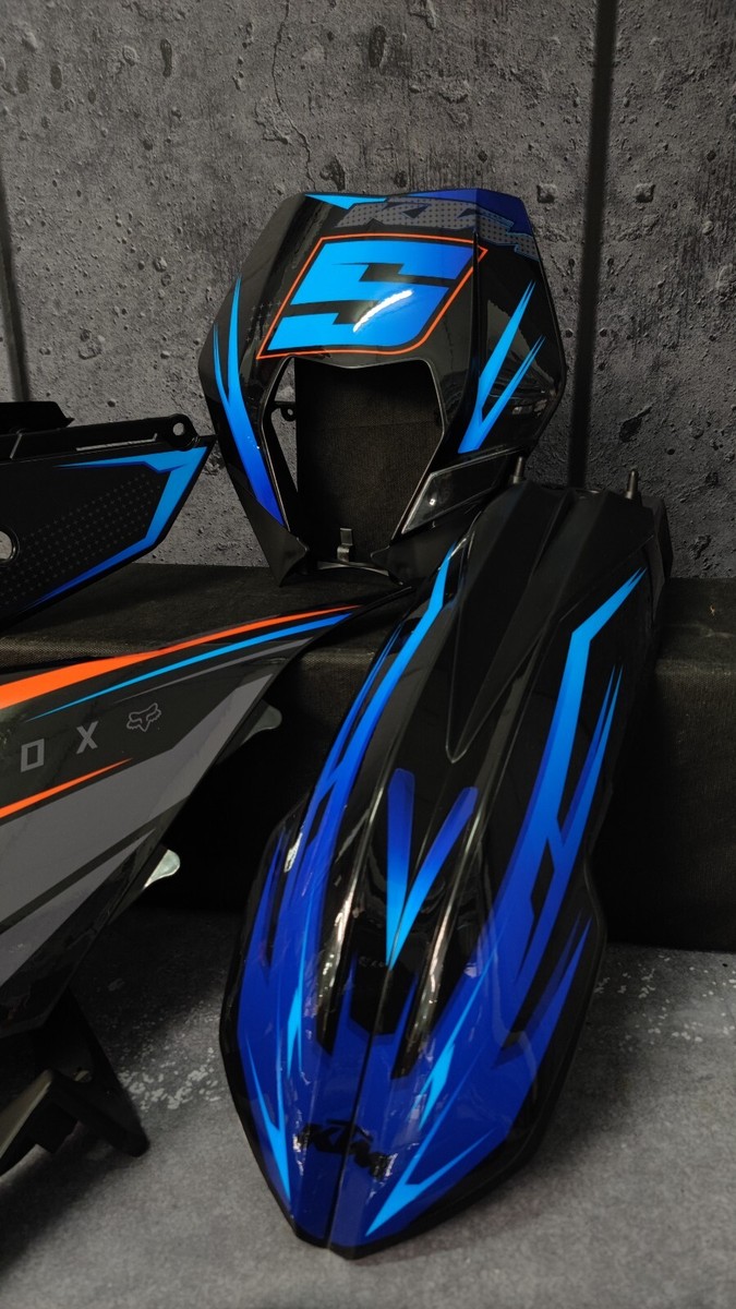 blue-shine-ktm-2008様 2008-2011 KTM EXC EXC-F XC-W XCF-W Plastics + Graphics applied