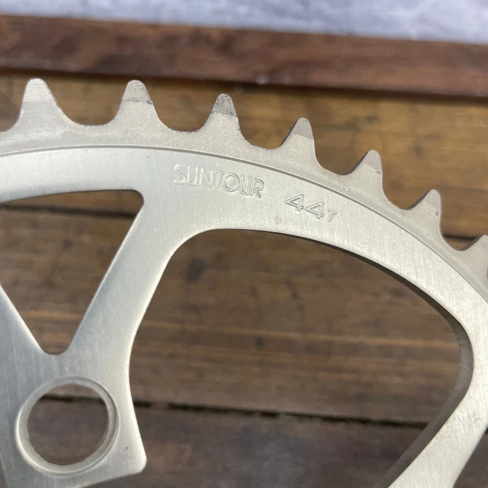 Plato vintage Suntour 44 dientes 94 BCD NOS 44t SR Sakae 5 brazos micro unidad Foto 2 de 4