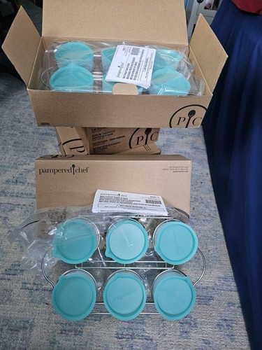 Pampered Chef - Mini Freezer Bowls & Rack - NEW - Item # 100181 - Picture 3 of 3