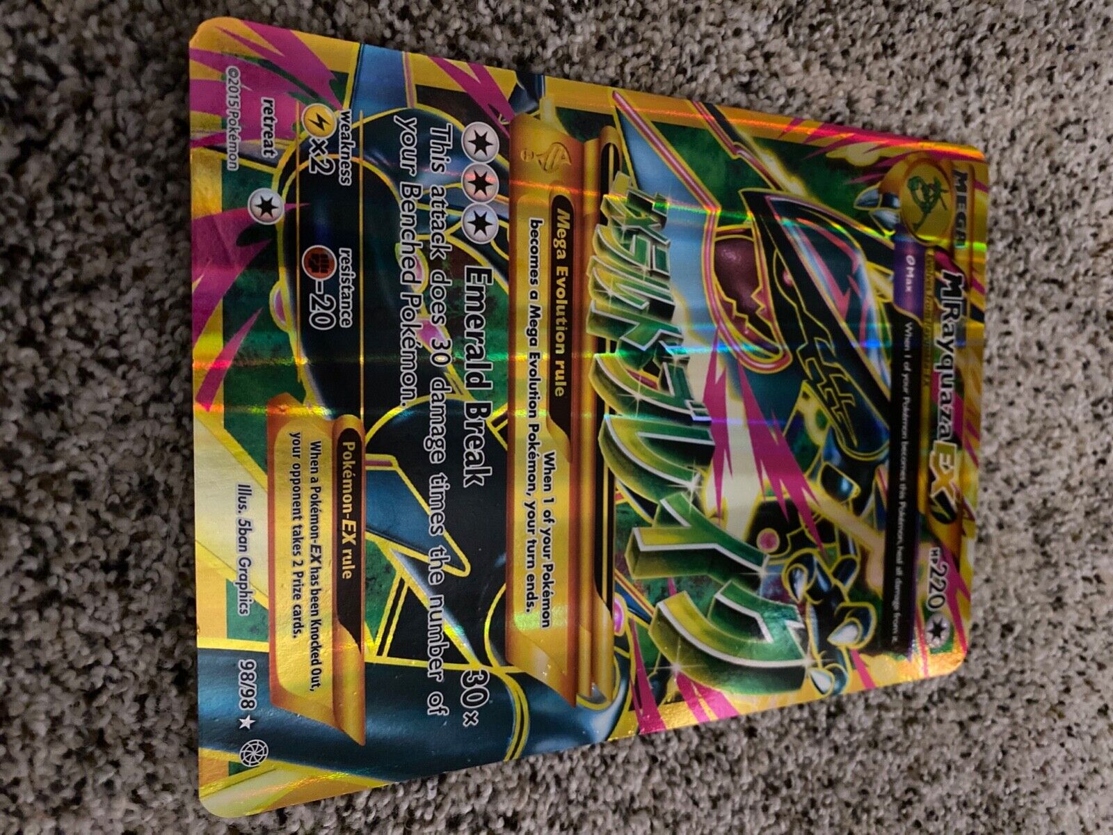 Mavin  Pokemon TCG Mega M Rayquaza EX Shiny Full Art 98/98 XY