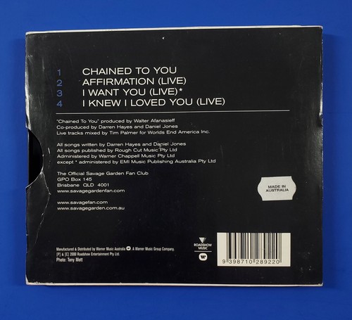 Savage Garden Chained To You Limited Edition Poster Pack Aust CD Darren Hayes - Bild 3 von 6