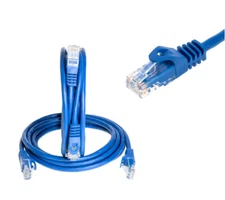 CAT5e Network Patch Cable RJ-45 Ethernet LAN Internet Cable Blue 1.5FT- 20FT LOT