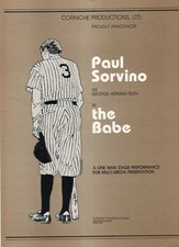 Paul Sorvino 1983 Ad- The Babe/as George Herman Ruth/baseball Yankees/Corniche