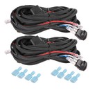 2Pcs Wiring Harness Kit Fuse Relay Switch 40A 12V For Spot LED Driving Light Bar