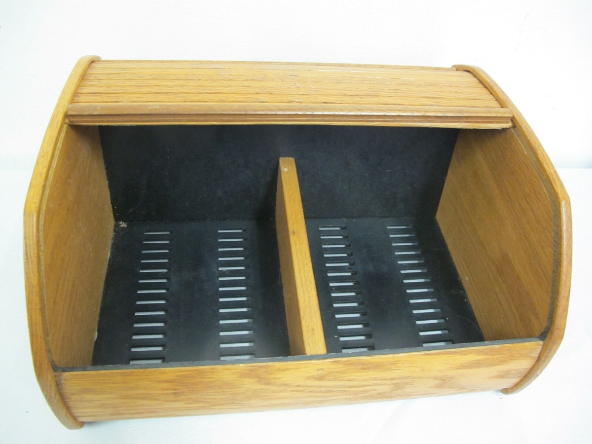 THE BYTE BOX Dual Wood Rolltop CD/Disk Holder Storage Thomas Hunt THE BYTE BOX Dual Wood Rolltop CD/Disk Holder Storage Thomas Hunt
